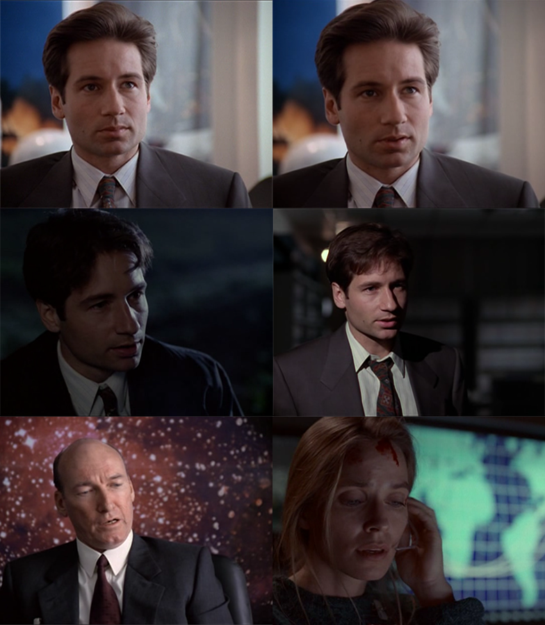Some screenshots of people in an X-Files episode